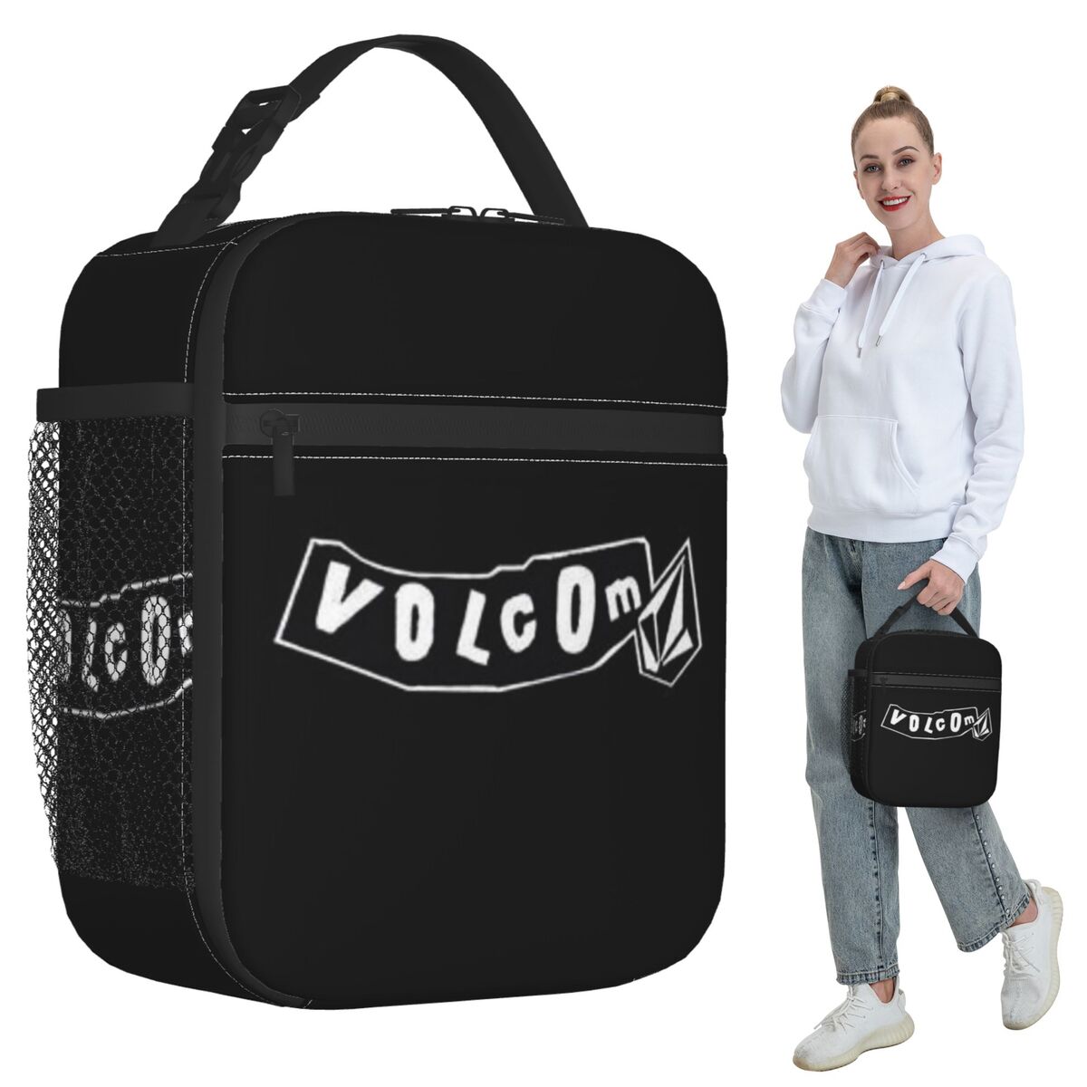 Baby Food Logo - V-Volcom Logo Insulated Lunch Bag for