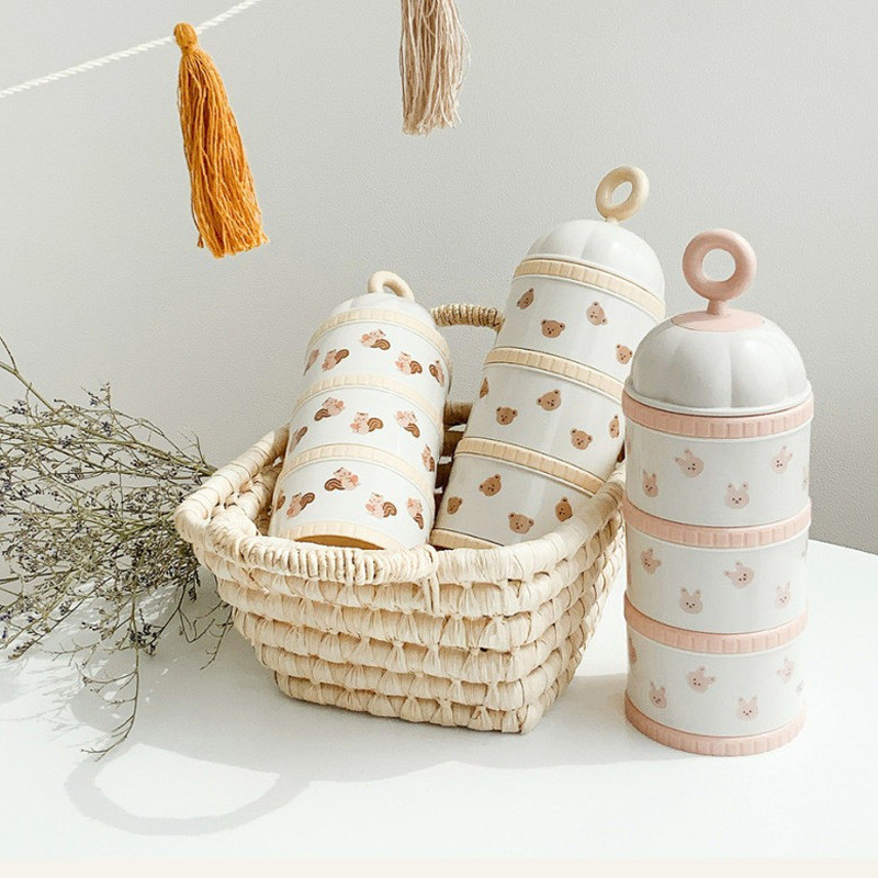Baby Food Container - Cute Bear Milk Powder Box Baby