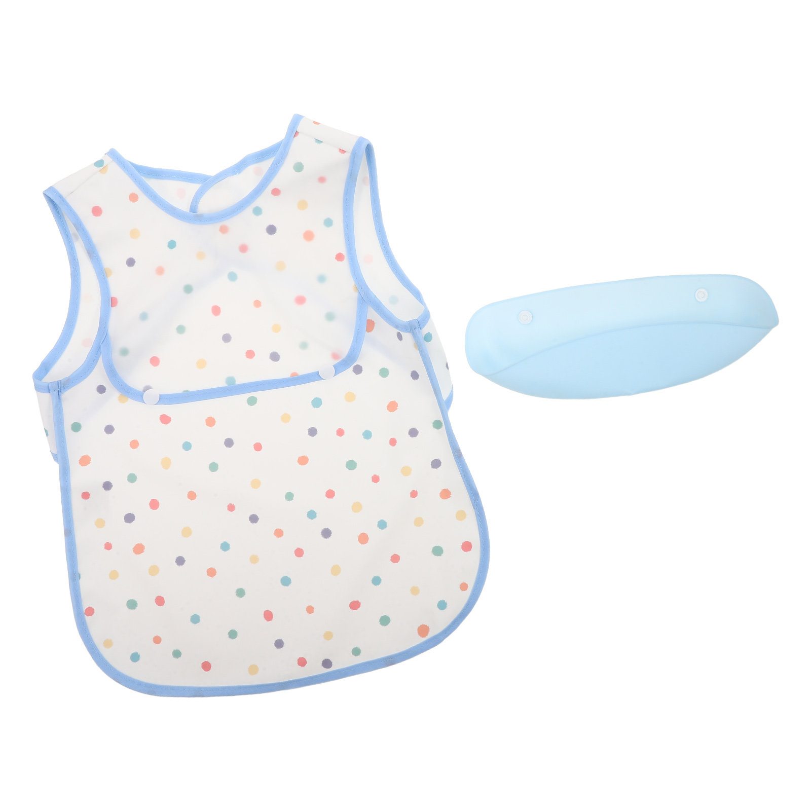 Baby Food Apron - Toddler Bib with Pocket Waterproof Feeding