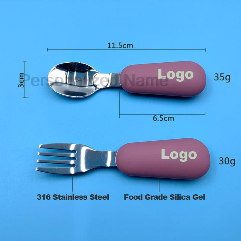Custom Logo 2PC/Set Baby Silic - огляд і ціна Baby Food Logo