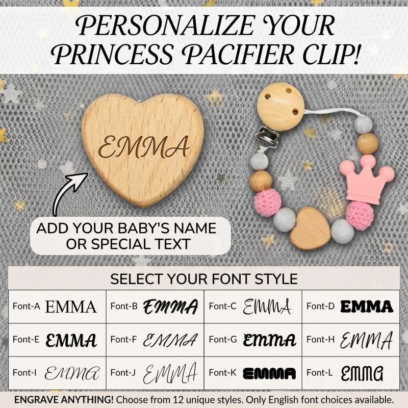 Personalized Baby Pacifier Cli - огляд і ціна Baby Food Name