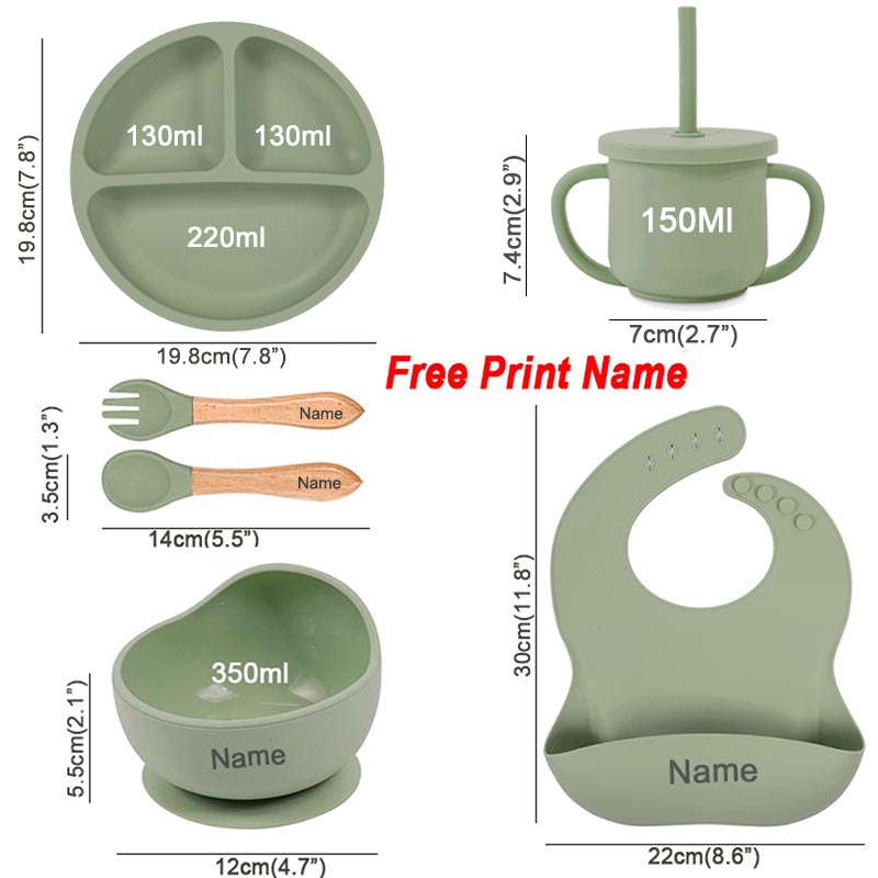 6Pcs Baby Feeding Set Free Per - огляд і ціна Baby Food Name