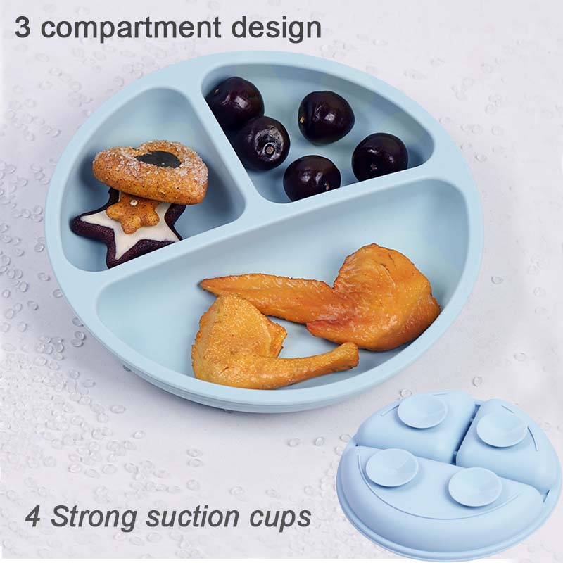 8Pcs Silicone Tableware Set Pe - огляд і ціна Baby Food Logo