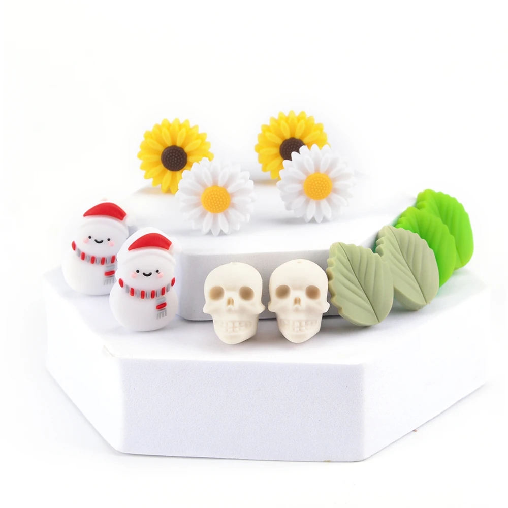 LOFCA 10pcs Leaf Silicone Bead - огляд і ціна Baby Food Name