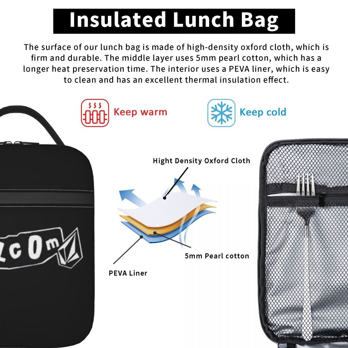 V-Volcom Logo Insulated Lunch  - огляд і ціна Baby Food Logo