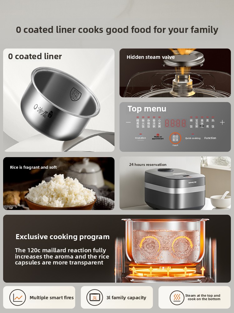 0 Coating Uncoated Rice Cooker - огляд і ціна Baby Food Oil