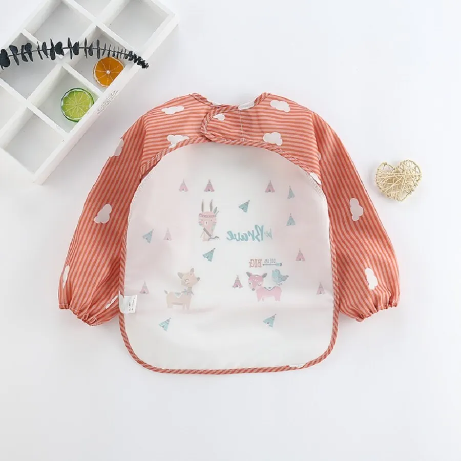 For1-3Year Baby Long Sleeve Sc - огляд і ціна Baby Food Apron