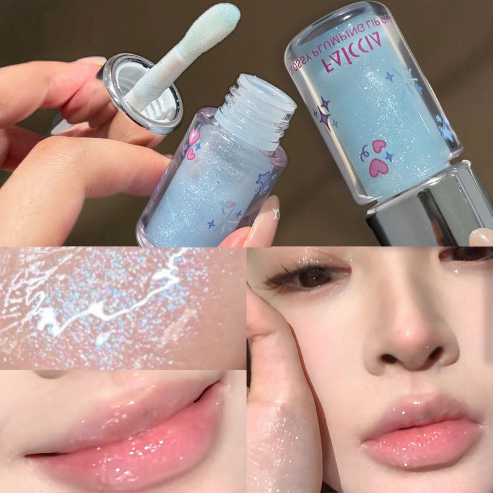 Baby Blue Sparkling Lip Gloss  - огляд і ціна Baby Food Oil