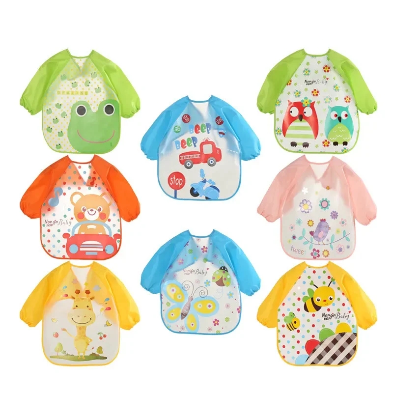 Waterproof EVA Full Sleeve Bab - огляд і ціна Baby Food Apron