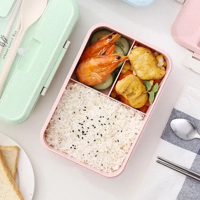 Microwave Lunch Box Wheat Stra - огляд і ціна Baby Food Container