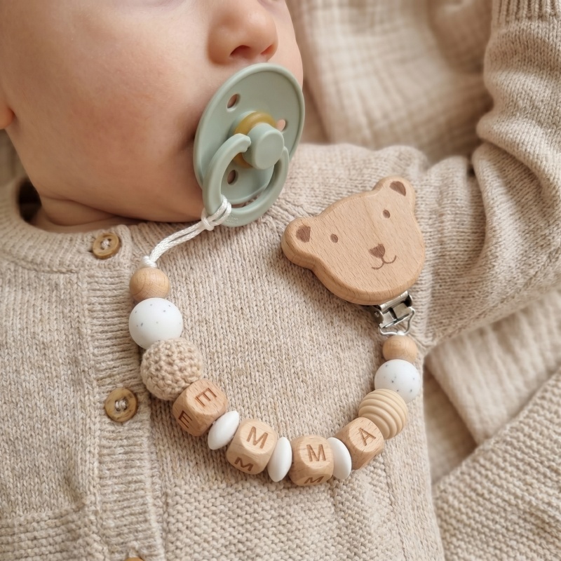 Personalized Pacifier Clip Cus - огляд і ціна Baby Food Name