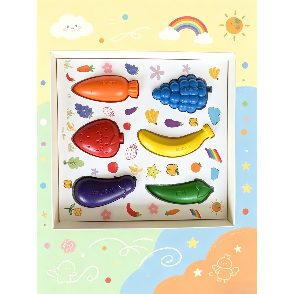 Kids Fruit Crayon Set 6/12 Col - огляд і ціна Baby Food Oil